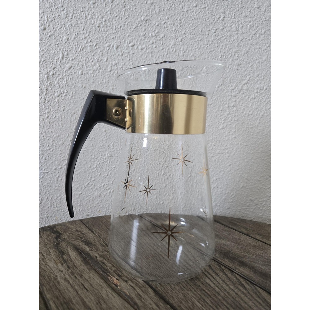 Vintage Corning 1960s Atomic Star Burst 6 Cup Coffee Pot Juice Carafe MCM Retro - Picture 4 of 11